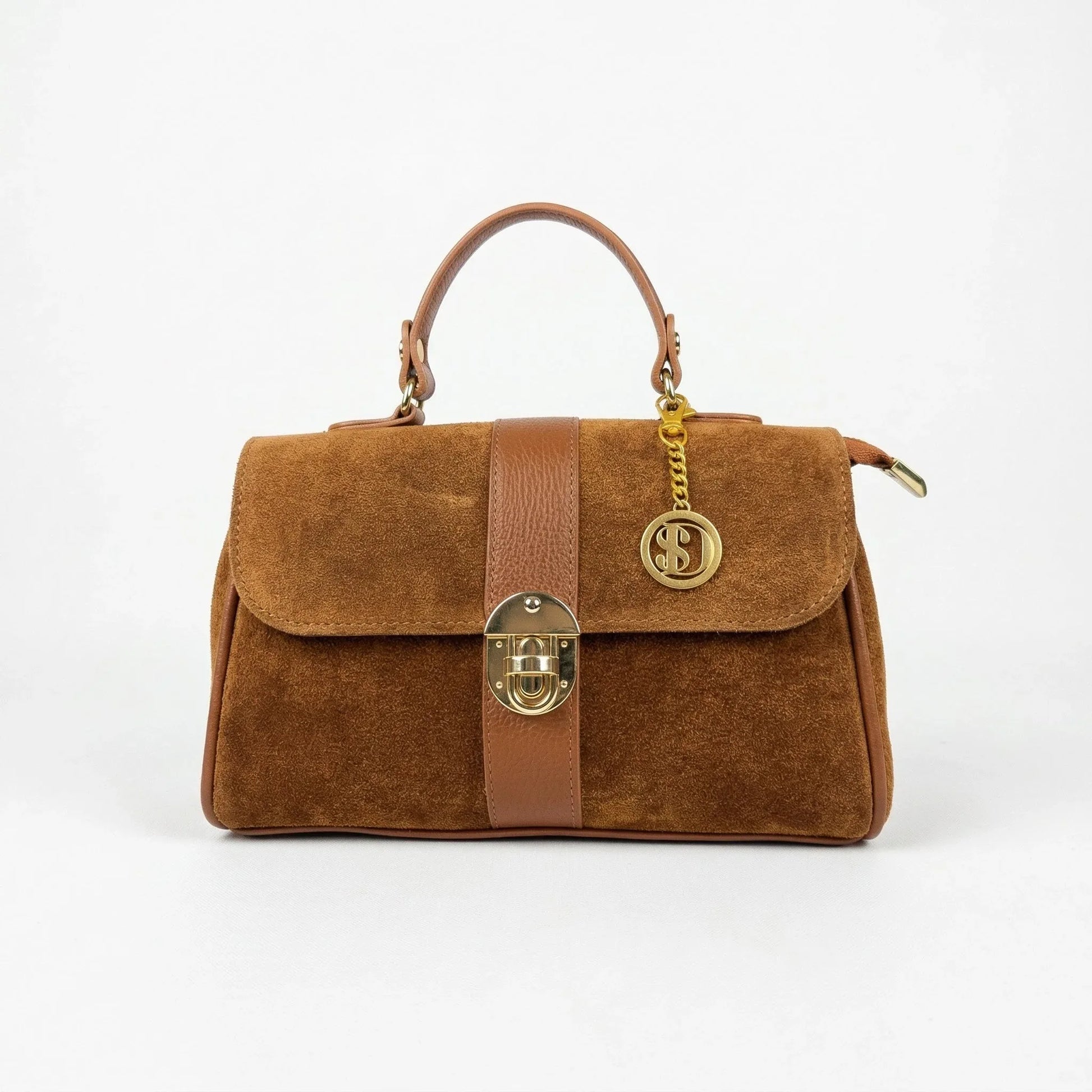 borsa-in-pelle-scamosciata-venezia-a-mano-camoscio-marrone-264 - Stile Donna Bags