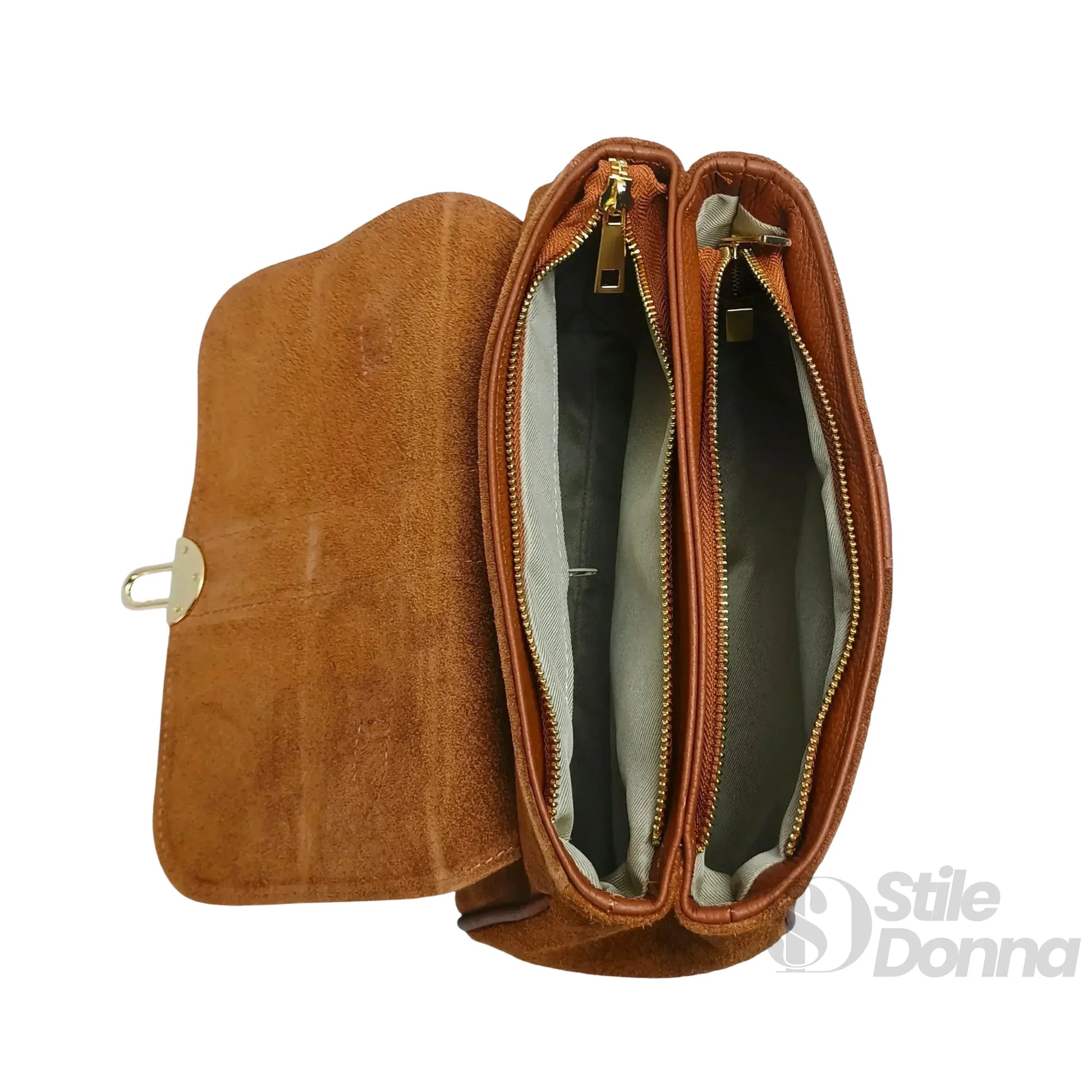 borsa-in-pelle-scamosciata-venezia-a-mano-tracolla-camoscio-313 - Stile Donna Bags