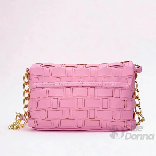 borsa-intrecciata-argento-coconuda-a-tracolla-pelle-547 - Stile Donna Bags