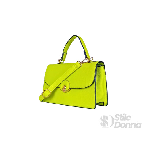 Borsa Mini Elegante In SimilPelle Verde Da Donna Con Dett… | Interno e tasche | ecopelle | Verde
