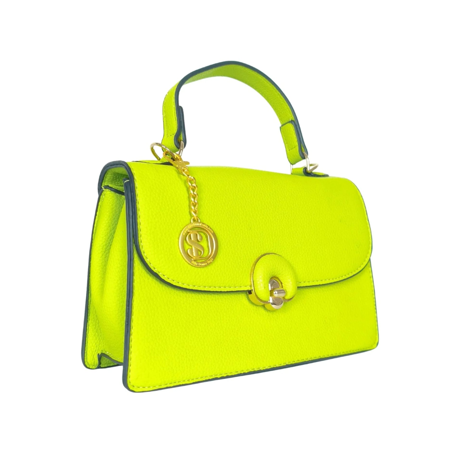 Borsa Mini Elegante In SimilPelle Verde Da Donna Con Dett… | Vista frontale | ecopelle | Verde