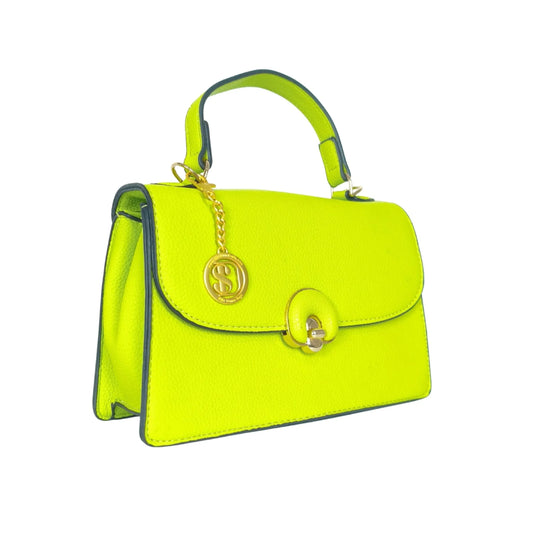 borsa-mini-elegante-in-pelle-verde-da-donna-a-mano-neon-587 - Stile Donna Bags