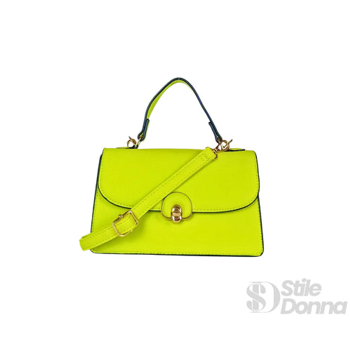 Borsa Mini Elegante In SimilPelle Verde Da Donna Con Dett… | Vista posteriore | ecopelle | Verde