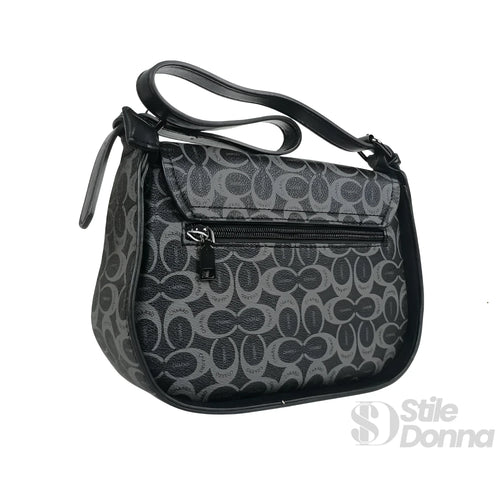 Borsa Saddle Charro Ecopelle Con Tracolla | Interno e tasche | ecopelle | Nero