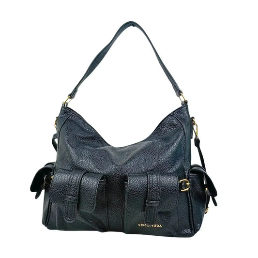 borsa-shopper-in-pelle-nera-con-tasche-multiple-a-mano-hobo-479 - Stile Donna Bags