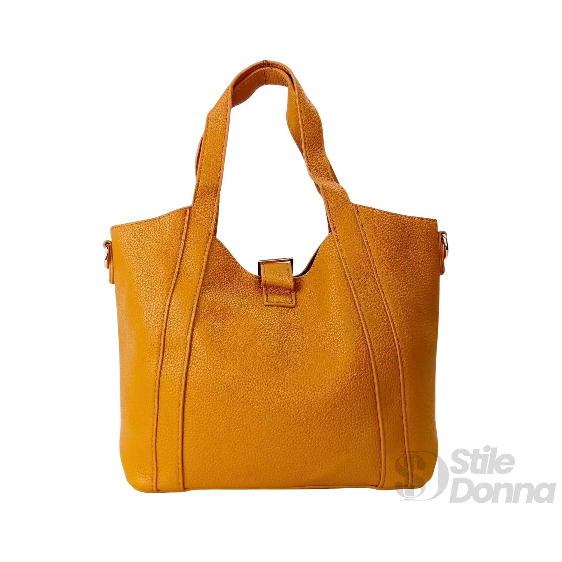 borsa-tote-valentini-sibi-in-pelle-giallo-senape-a-mano-603 - Stile Donna Bags