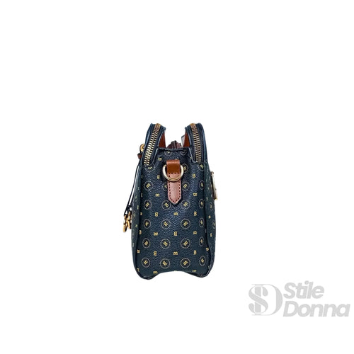 briciole-borsa-a-tracolla-da-donna-con-monogramma-mano-blu-scuro-703 - Stile Donna Bags