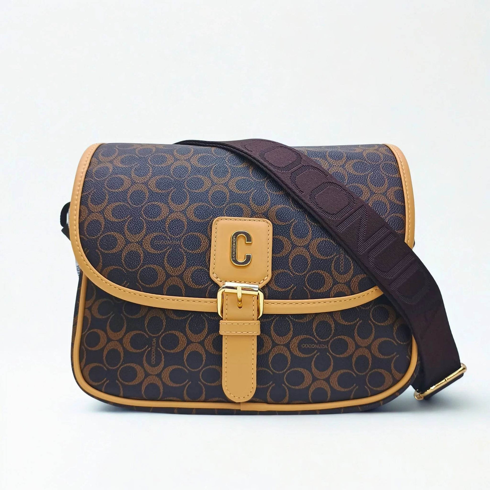 Brown Saddle Bag - MS-4355 - Stile Donna Bags