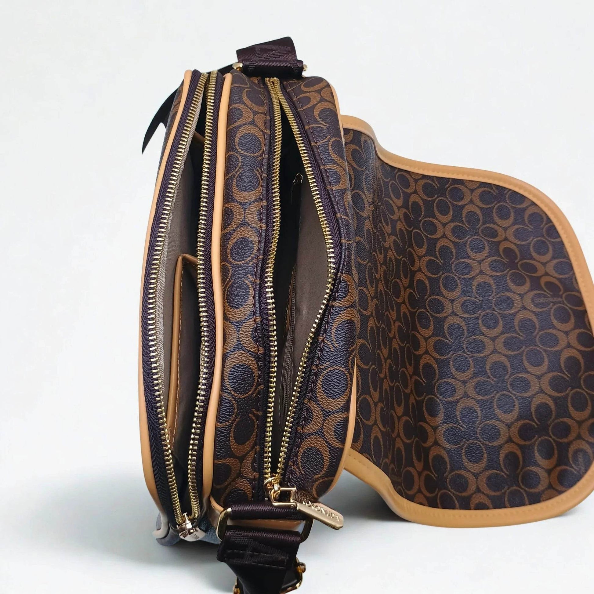 Brown Saddle Bag - MS-4355 - Stile Donna Bags