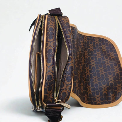 Brown Saddle Bag - MS-4355 - Stile Donna Bags