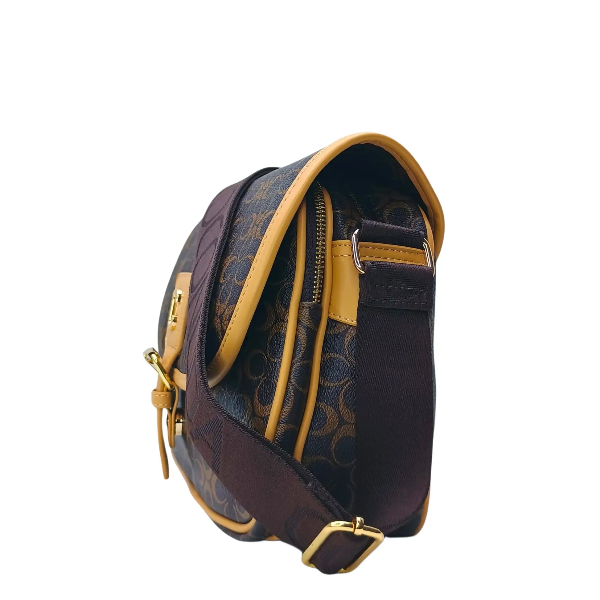 Brown Saddle Bag - MS-4355 - Stile Donna Bags