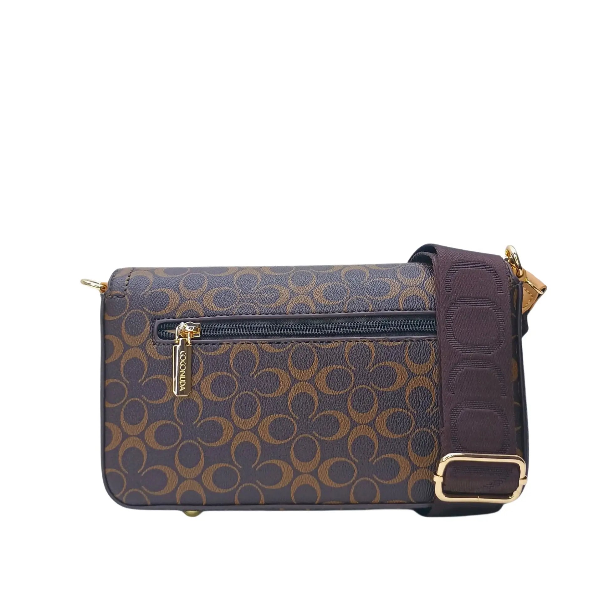 Brown Shoulder Bag - MS-9723 - Stile Donna Bags