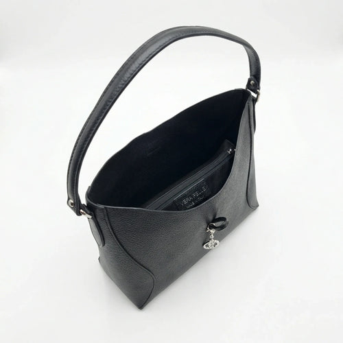 Borsa a Tracolla Lorenza in Vera Pelle Grande Capiente | Interno e tasche | vera pelle