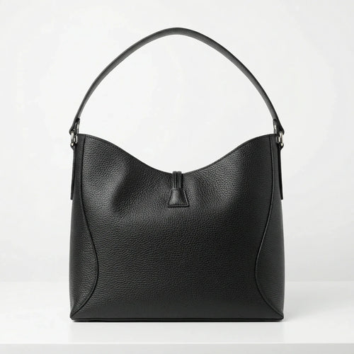 Borsa a Tracolla Lorenza in Vera Pelle Grande Capiente | Dettaglio esterno | vera pelle