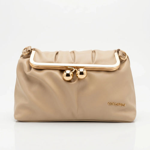 Coconuda Pochette Ecopelle Morbida con Chiusura a Scatto … | Vista laterale | ecopelle | Blu