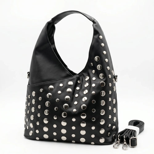 Borsa Grande Con Tracolla Regolabile Silver Dot Stile Mod… | Vista aggiuntiva 15 | ecopelle | Giallo