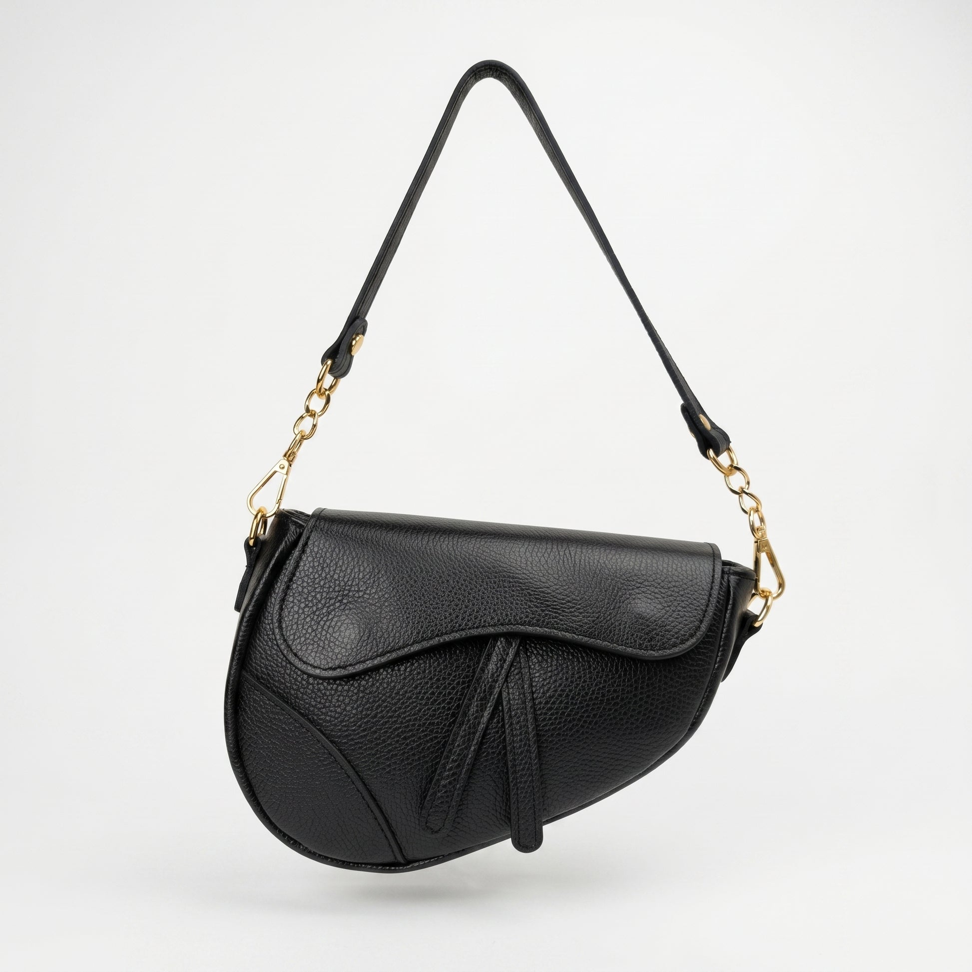 Eliza - Borsa A Tracolla In Vera Pelle Con Chiusura Sicura | Dettaglio esterno | vera pelle | Rosa