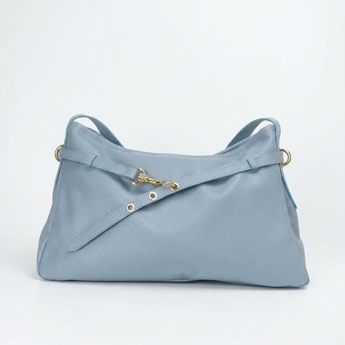 Allicia Borsa a Tracolla in Vera Pelle con Chiusura Cerni… | Interno e tasche | vera pelle | Marrone