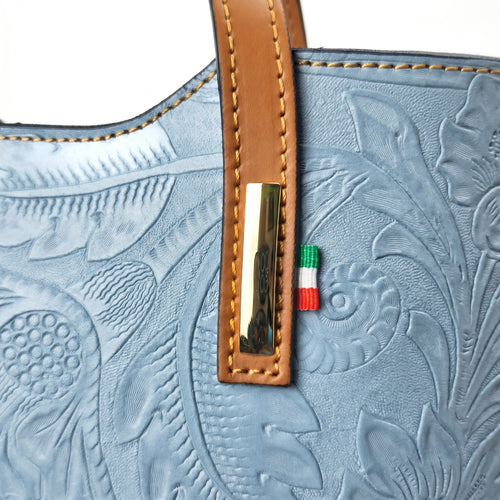 Ark Borsa a Tracolla in Vera Pelle Regolabile Rimovibile … | Dettaglio manico | vera pelle | Verde