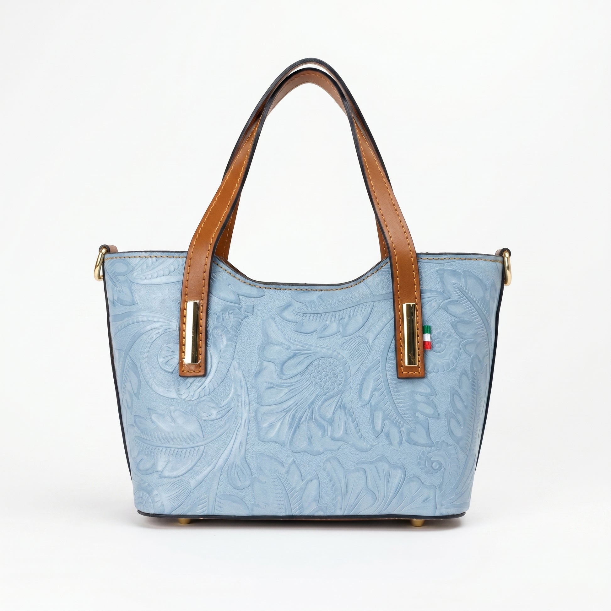 Ark Borsa a Tracolla in Vera Pelle Regolabile Rimovibile … | Vista frontale | vera pelle | Blu