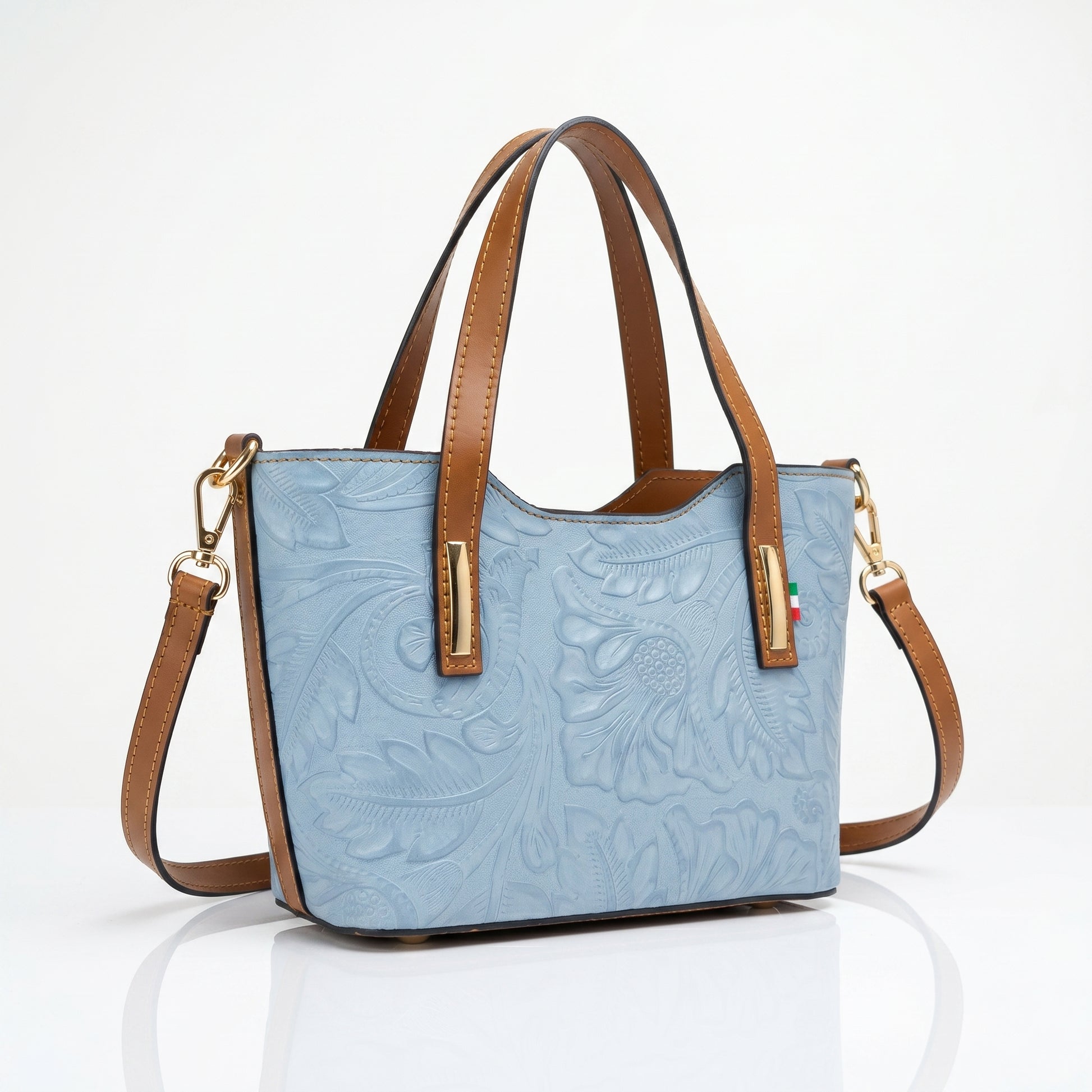Ark Borsa a Tracolla in Vera Pelle Regolabile Rimovibile … | Interno e tasche | vera pelle | Verde