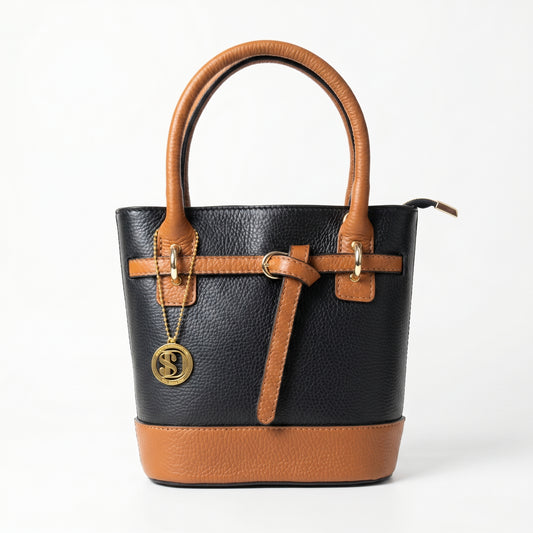 Borsa Bucky Vera Pelle Medie Dimensioni Con Tracolla Regolabile by Stile Donna Bags