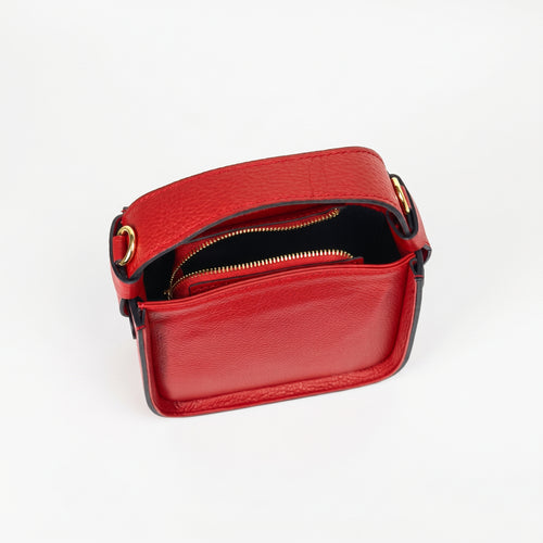 Holo Borsa In Vera Pelle | Vista dall'alto | vera pelle | Nero