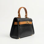 Mini Beky Borsa a Mano con Design Mix di Colori in Vera Pelle - Made in Italy - Stile Donna Bags