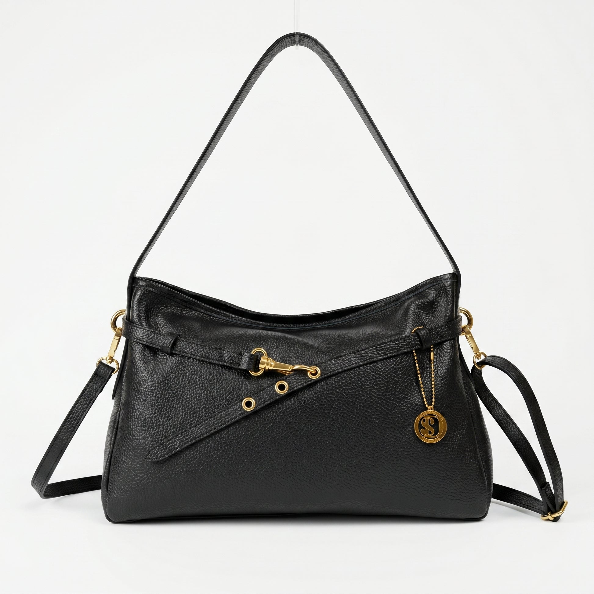 Allicia borsa a tracolla vera pelle made in Italy – vista 2