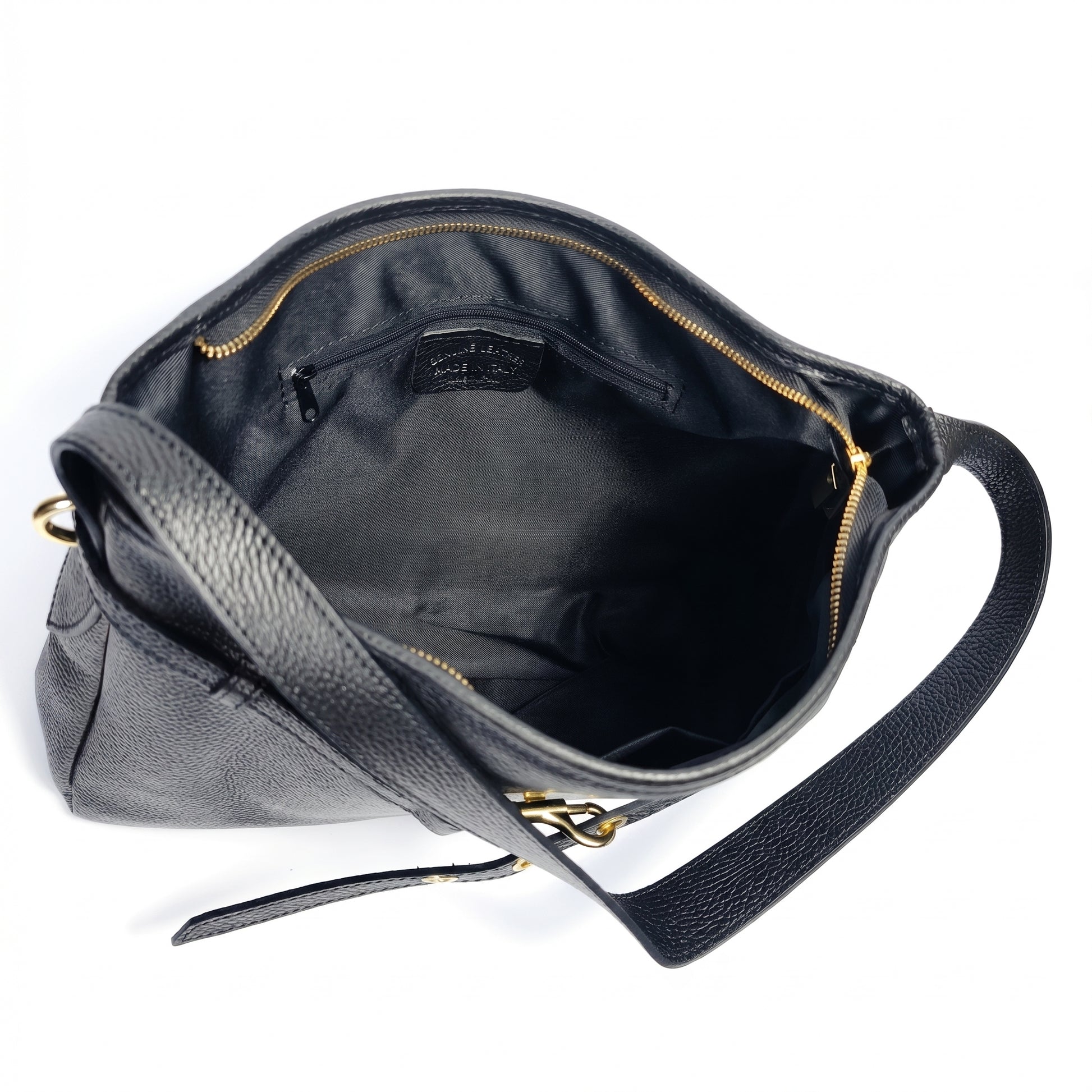 Allicia borsa a tracolla vera pelle made in Italy – vista 6