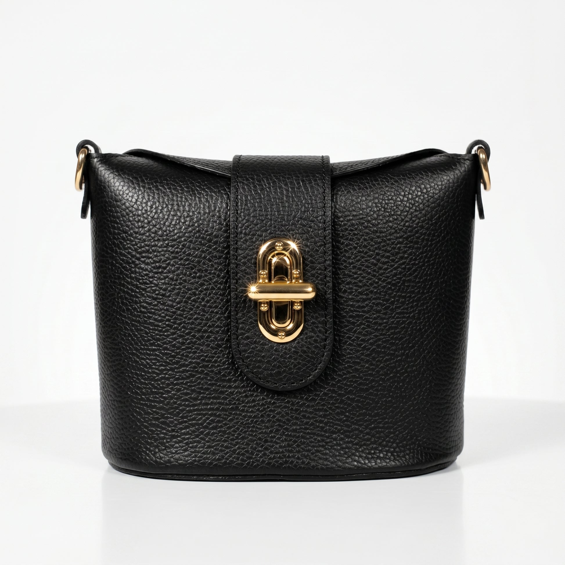 Emma borsa donna vera pelle con chiusura a torsione – vista 3