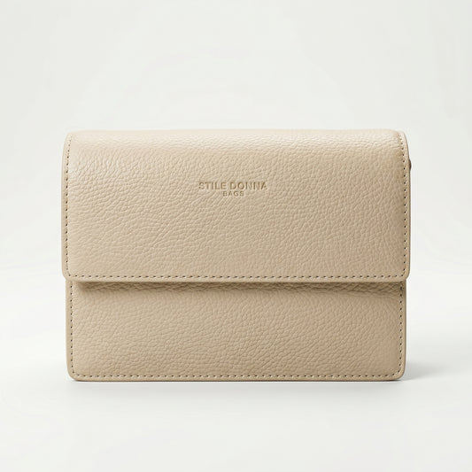 Luxe borsa a tracolla vera pelle con chiusura magnetica – vista 2
