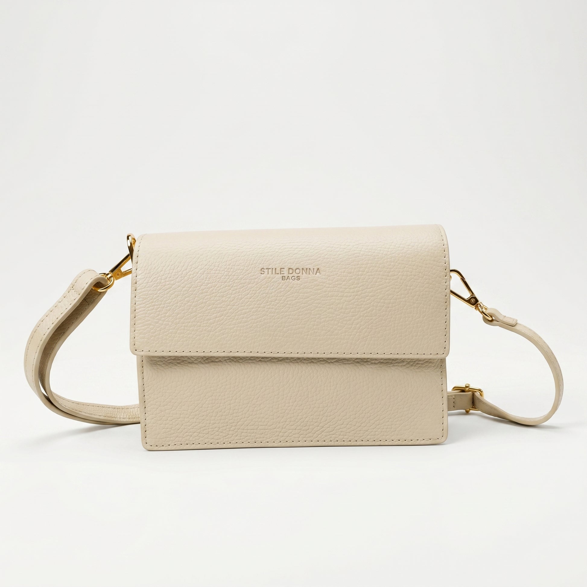 Luxe borsa a tracolla vera pelle con chiusura magnetica – vista 4