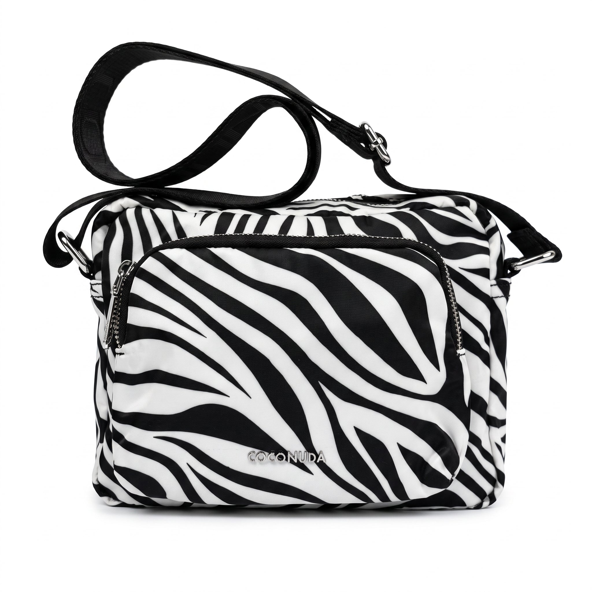 Coconuda Zebra-Nylon-Tasche mit Animalier-Print