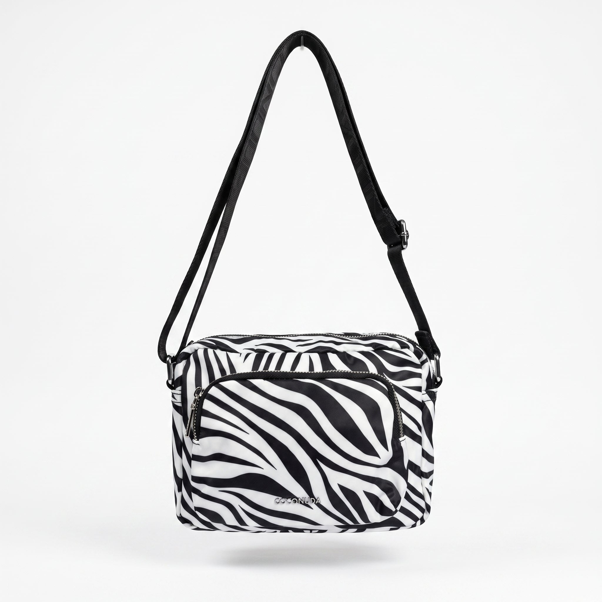 Coconuda Zebra-Nylon-Tasche mit Animalier-Print