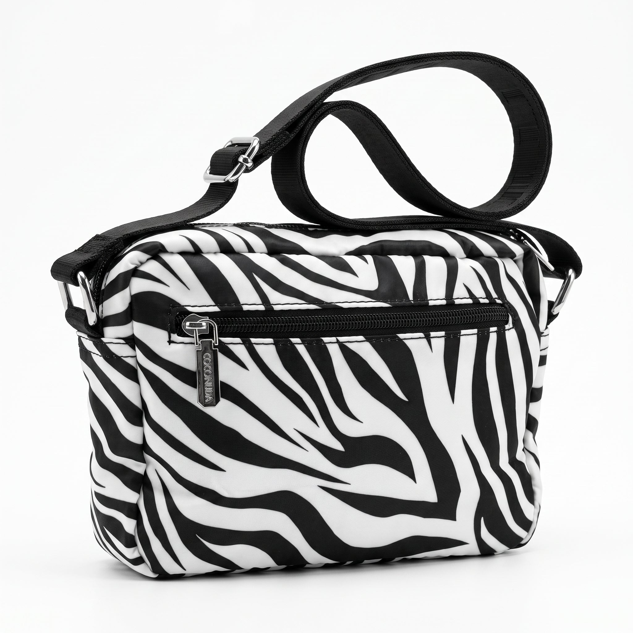 Coconuda Zebra-Nylon-Tasche mit Animalier-Print