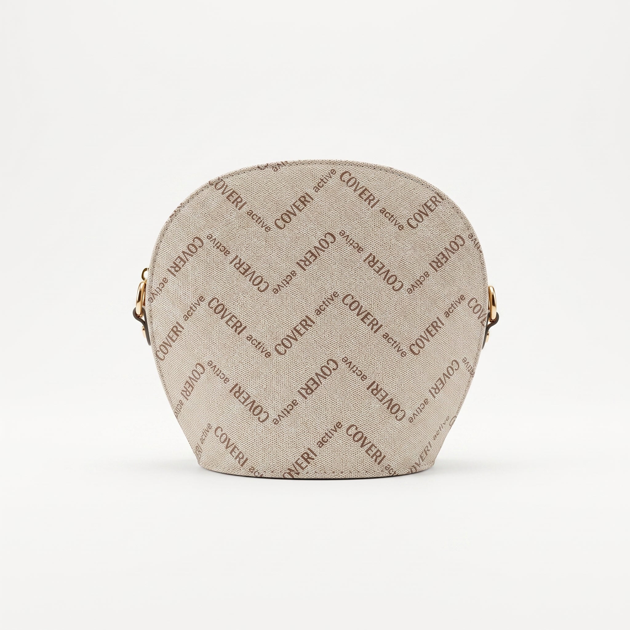 Coveri Active Runde Umhängetasche – Monogramm mit Schmetterlingen  