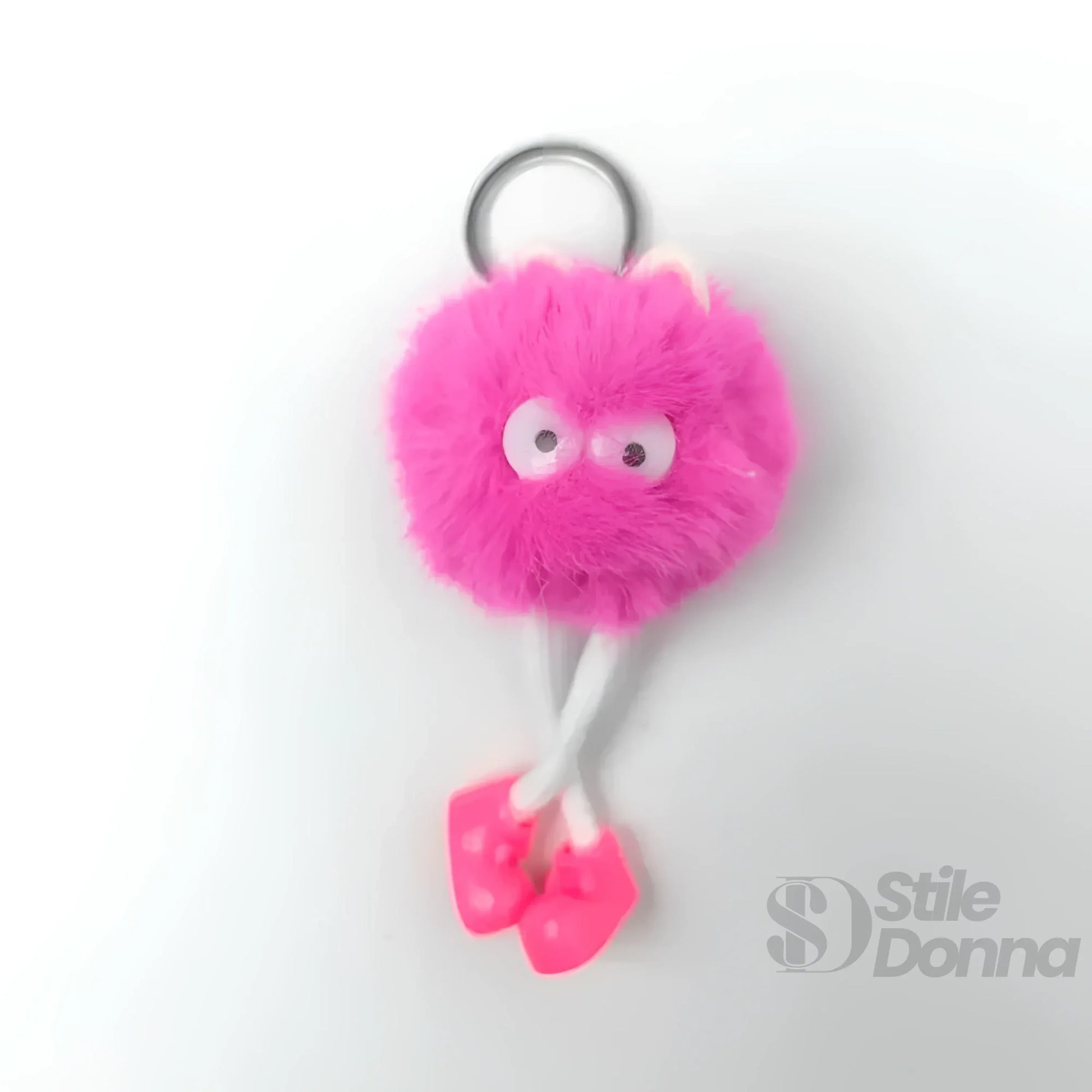 charm-per-borsa-personaggio-pom-ciondolo-portachiavi-fluffy-201 - Stile Donna Bags