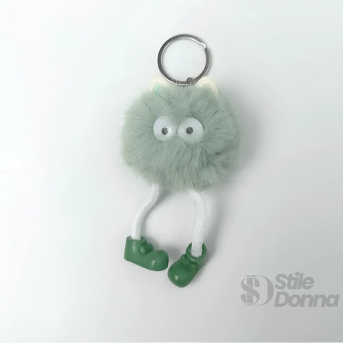 charm-per-borsa-personaggio-pom-ciondolo-portachiavi-morbido-peloso-807 - Stile Donna Bags