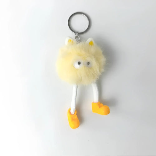 charm-per-borsa-personaggio-pom-ciondolo-portachiavi-peluche-morbido-387 - Stile Donna Bags