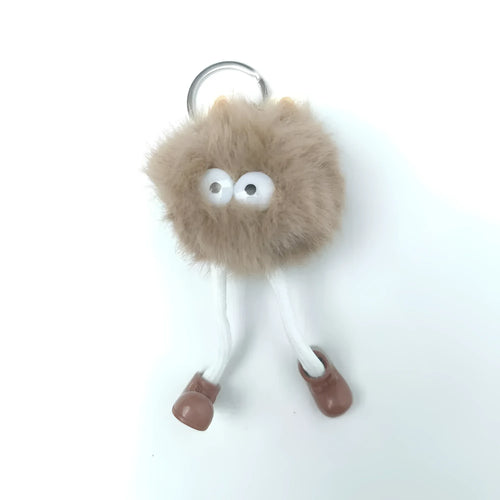 charm-per-borsa-personaggio-pom-ciondolo-portachiavi-pompon-beige-264 - Stile Donna Bags