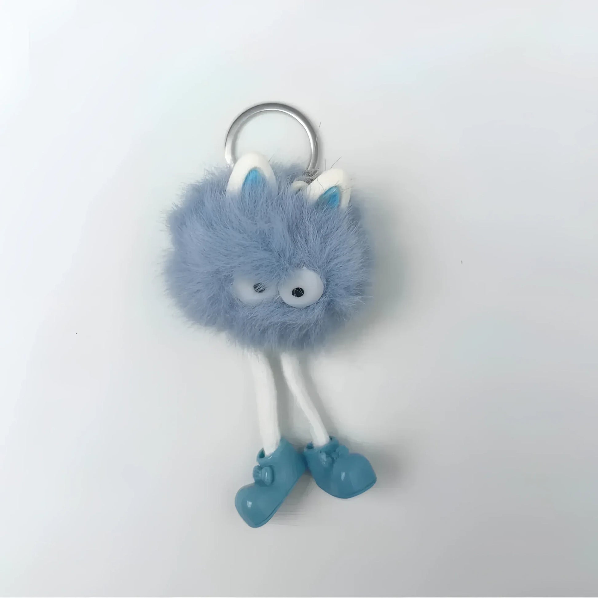 charm-per-borsa-personaggio-pom-ciondolo-portachiavi-pompon-soffice-399 - Stile Donna Bags