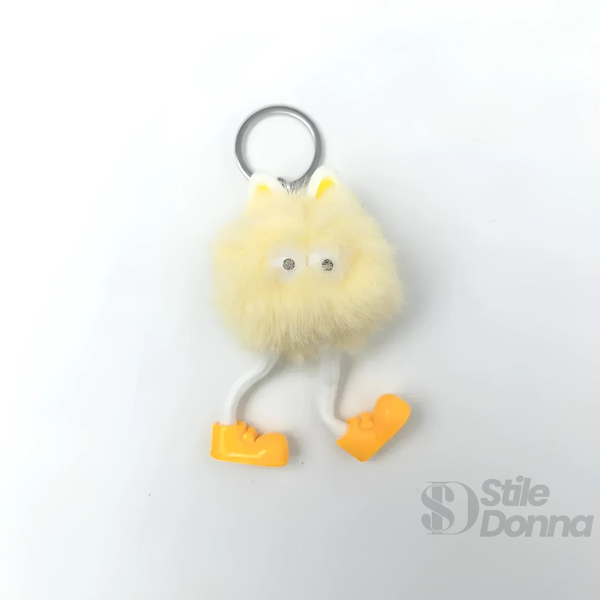 charm-per-borsa-personaggio-pom-ciondolo-portachiavi-pompon-soffice-753 - Stile Donna Bags