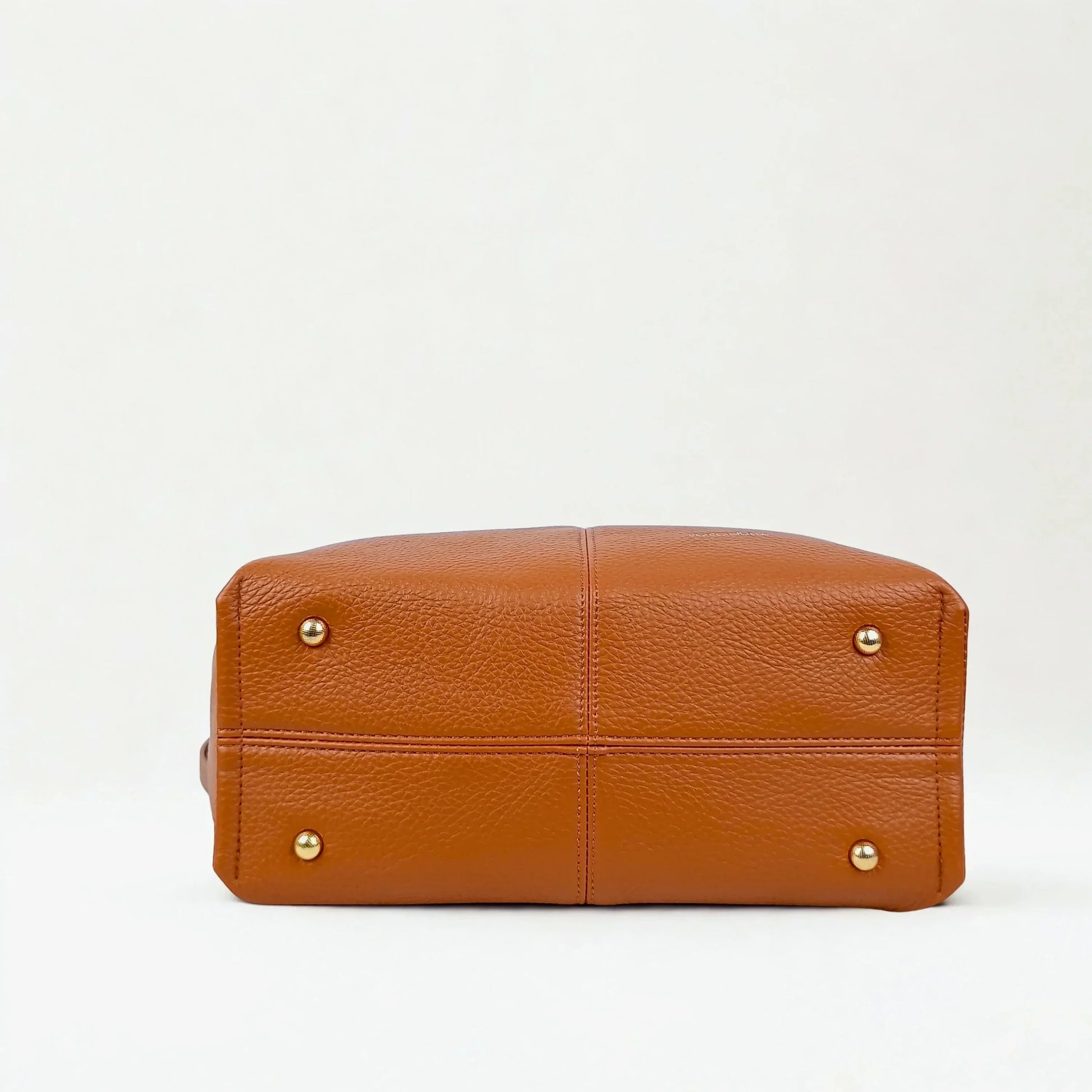 Coconuda Brown Leather Shoulder Bag - MS-3944 - Stile Donna Bags