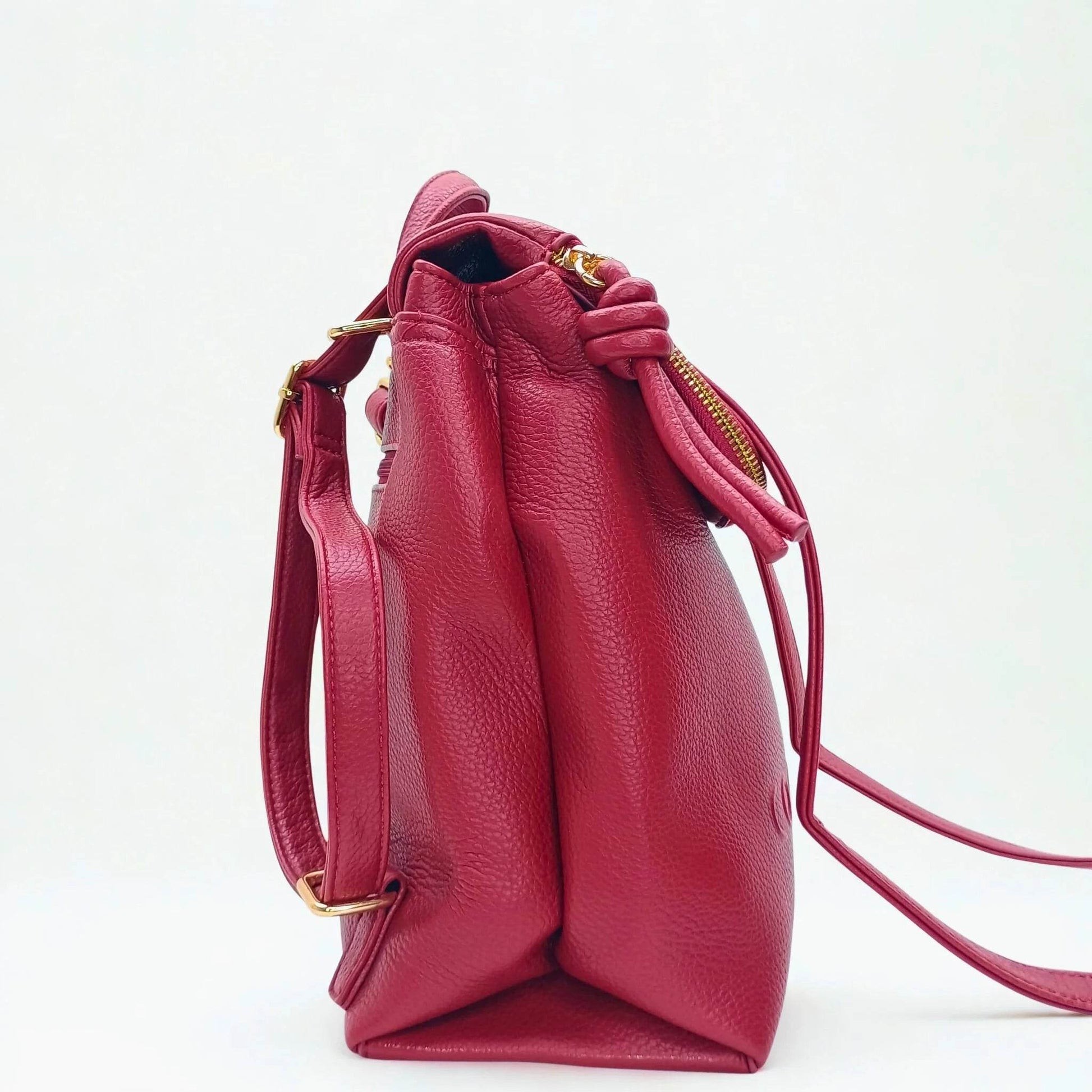 Red Backpack with Adjustable Straps - MS-0090 - Stile Donna Bags