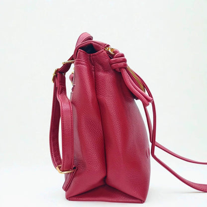 Red Backpack with Adjustable Straps - MS-0090 - Stile Donna Bags