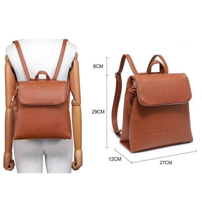 Red Backpack with Adjustable Straps - MS-0090 - Stile Donna Bags
