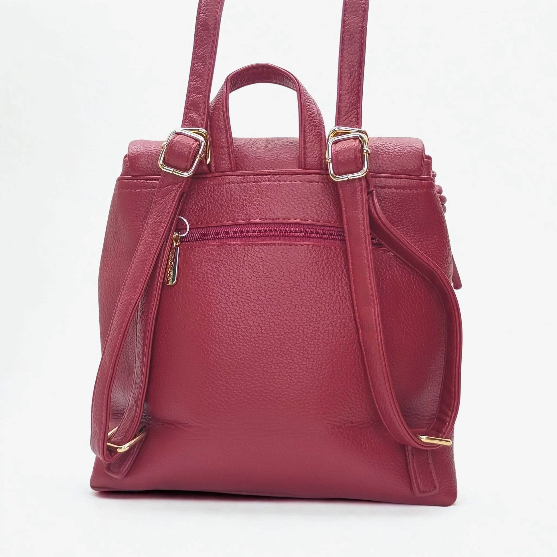 Red Backpack with Adjustable Straps - MS-0090 - Stile Donna Bags