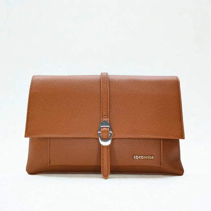 Brown Leather Clutch Bag - MS-9730 - Stile Donna Bags