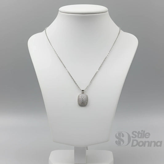 collana-con-pendente-rettangolare-pave-in-oro-dargento-486 - Stile Donna Bags